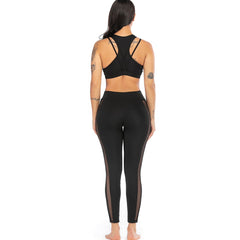 Stripe Mesh Fitness Set