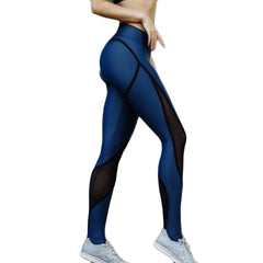 Blue Wave Mesh Sport Legging